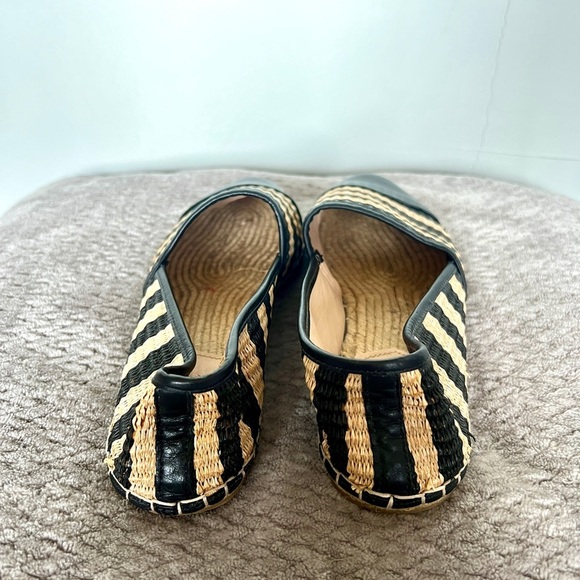Loeffler Randall Straw Striped Espadrilles - Picture 4 of 5